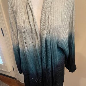 Gorgeous Lauren Michelle sweater in shades of turquoise. New with tags.